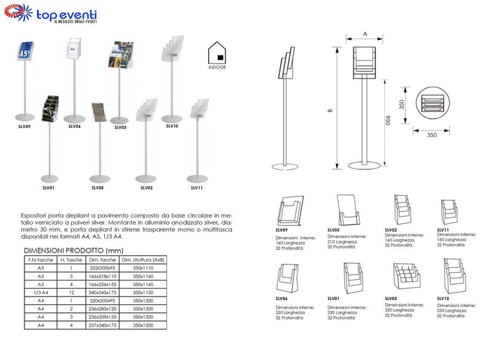 Portadepliant 2 tasche formato A4