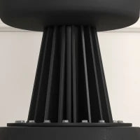 Sacco da Boxe da Terra Autoportante con Bersaglio Regolabile, Base Riempibile e Ventose, Nero