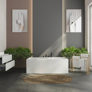 Rubinetteria bordo vasca a 4 fori finitura nera opaca | Marilyn