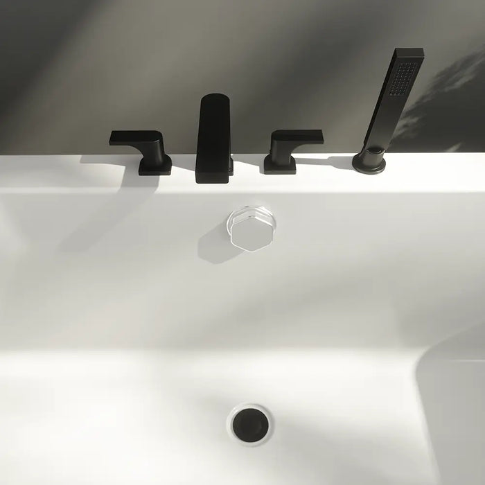 Rubinetteria bordo vasca a 4 fori finitura nera opaca | Marilyn