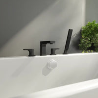 Rubinetteria bordo vasca a 4 fori finitura nera opaca | Marilyn