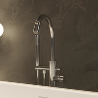 Rubinetteria stondata per vasca freestanding finitura cromata | Ava