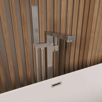 Rubinetteria squadrata per vasca freestanding finitura cromata | Grace 