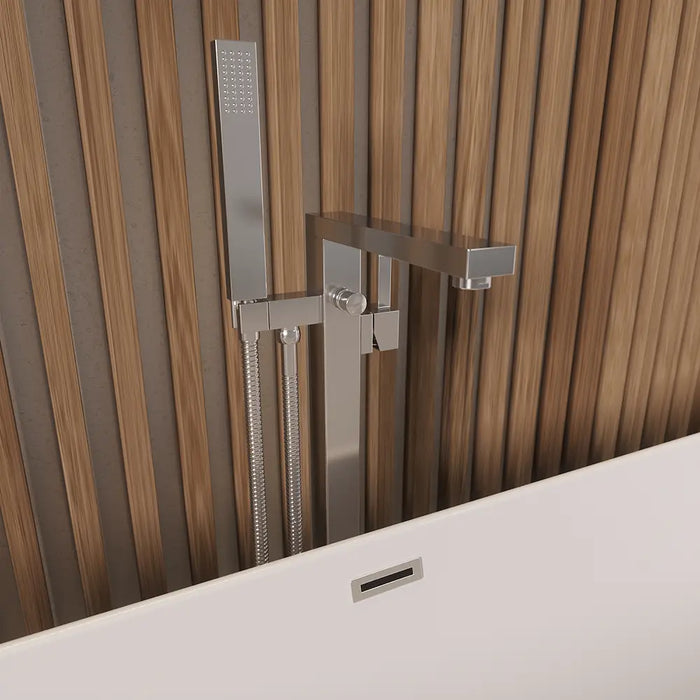 Rubinetteria squadrata per vasca freestanding finitura cromata | Grace 