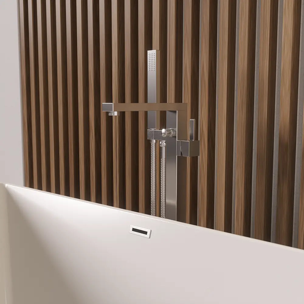 Rubinetteria squadrata per vasca freestanding finitura cromata | Grace 
