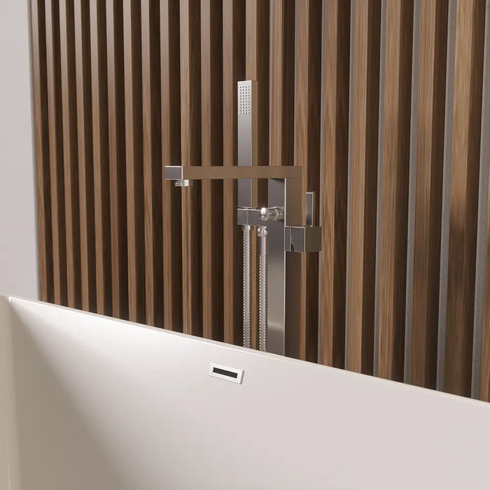 Rubinetteria squadrata per vasca freestanding finitura cromata | Grace 
