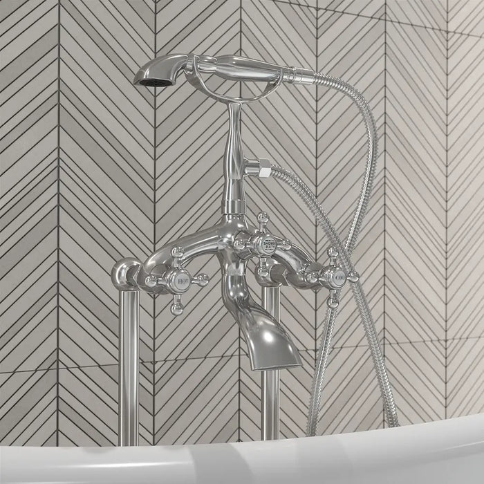 Rubinetteria per vasca freestanding "old style" finitura cromata | Vittoria  