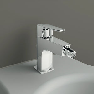 Ideal Standard set miscelatori lavabo, bidet scarico automatico e incasso doccia 1 via cromato mod. Cerafine D