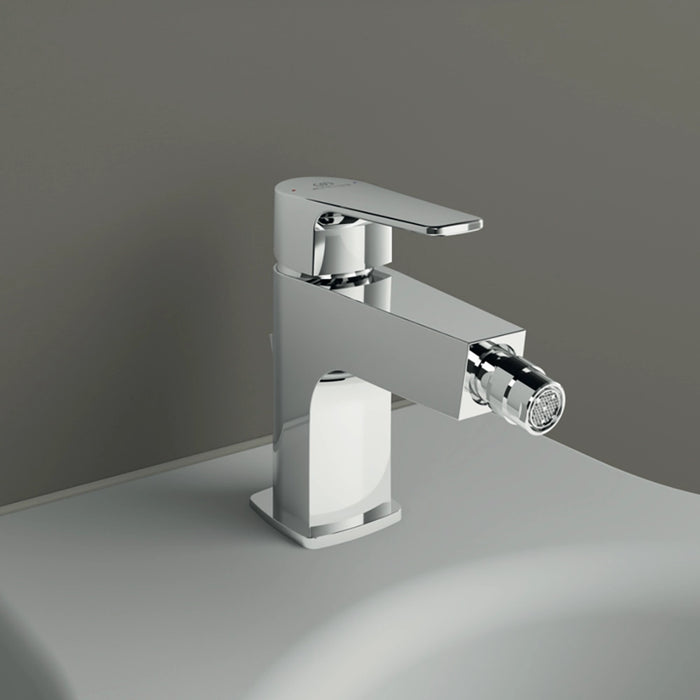 Ideal Standard set miscelatori lavabo, bidet scarico automatico e incasso doccia 1 via cromato mod. Cerafine D