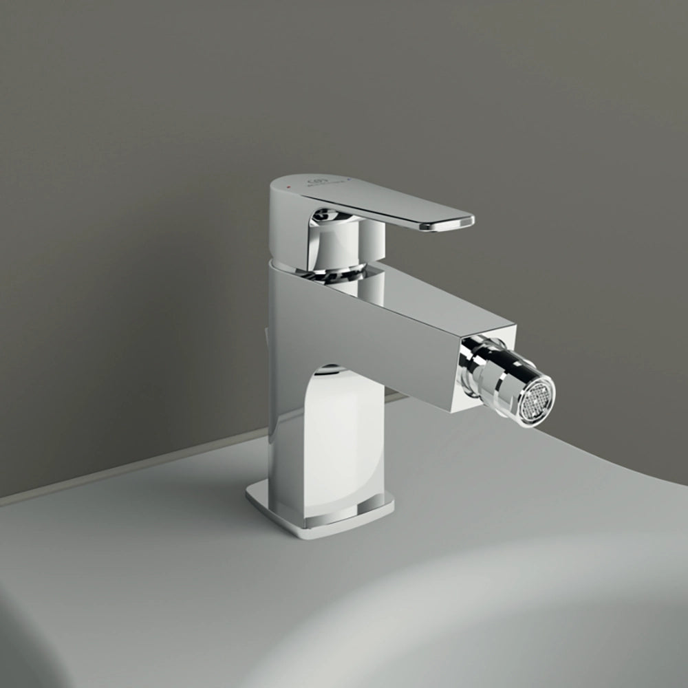 Ideal Standard set miscelatori lavabo, bidet scarico automatico e incasso doccia deviatore 2 vie cromato mod. Cerafine D