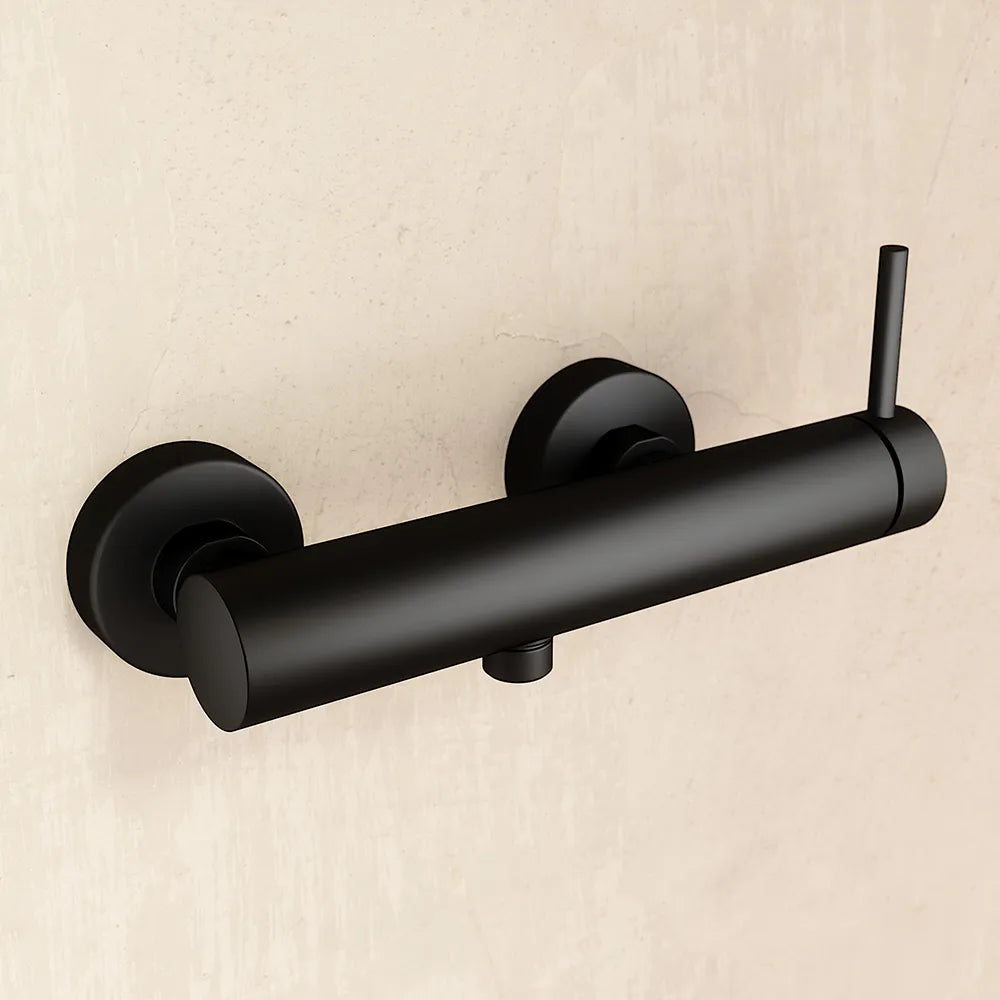 Set miscelatori: lavabo ad incasso bidet senza scarico ed esterno doccia nero opaco | Bette