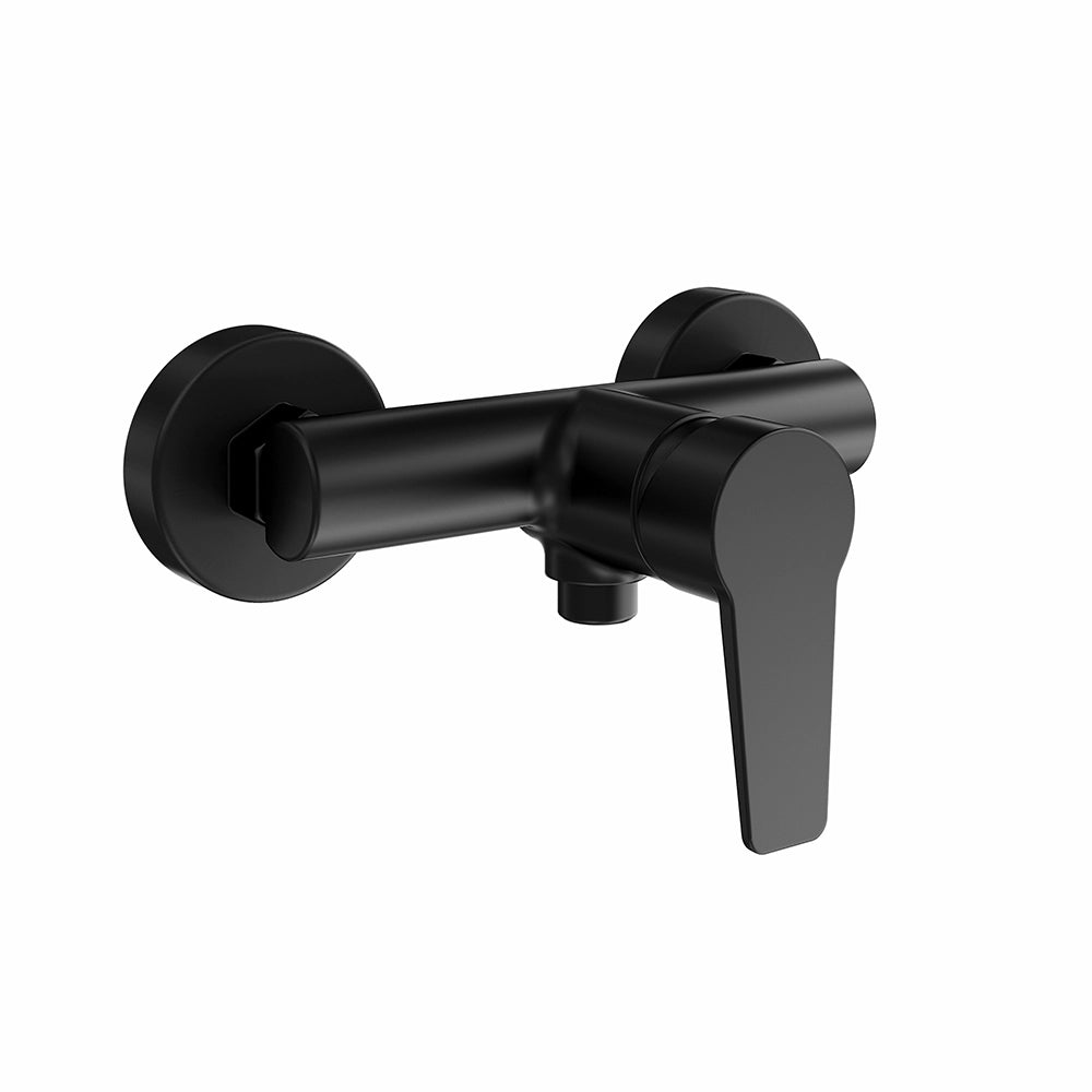 Set miscelatori: lavabo ad incasso bidet senza scarico ed esterno doccia nero opaco | Jane