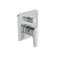 Ideal Standard set miscelatori lavabo, bidet scarico automatico e incasso doccia deviatore 2 vie cromato mod. Cerafine D