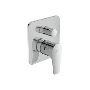Ideal Standard set miscelatori lavabo, bidet scarico automatico e incasso doccia deviatore 2 vie cromato mod. Cerafine D