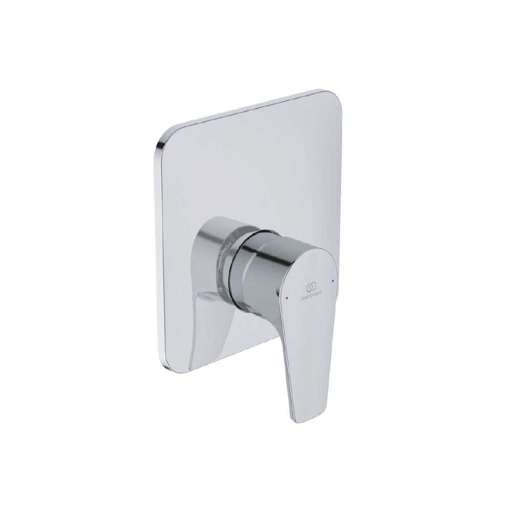 Ideal Standard set miscelatori lavabo, bidet scarico automatico e incasso doccia 1 via cromato mod. Cerafine D