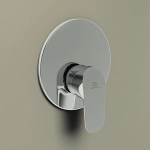 Ideal Standard set miscelatori lavabo alto, bidet scarico automatico e incasso doccia 1 via cromato mod. Ceraflex