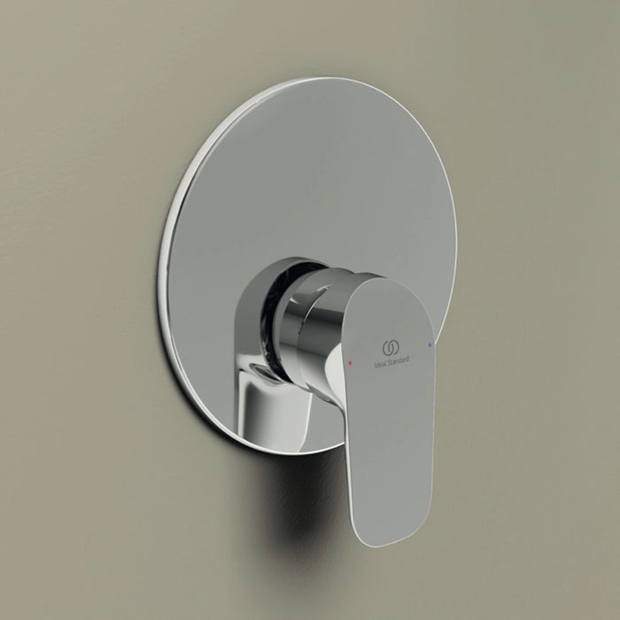 Ideal Standard set miscelatori lavabo alto, bidet scarico automatico e incasso doccia 1 via cromato mod. Ceraflex
