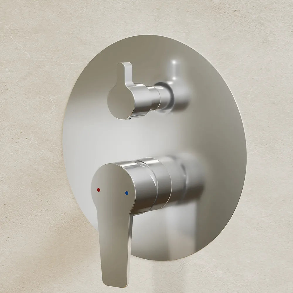 Set miscelatori: lavabo ad incasso bidet senza scarico e incasso doccia c/deviatore cromato | Jane