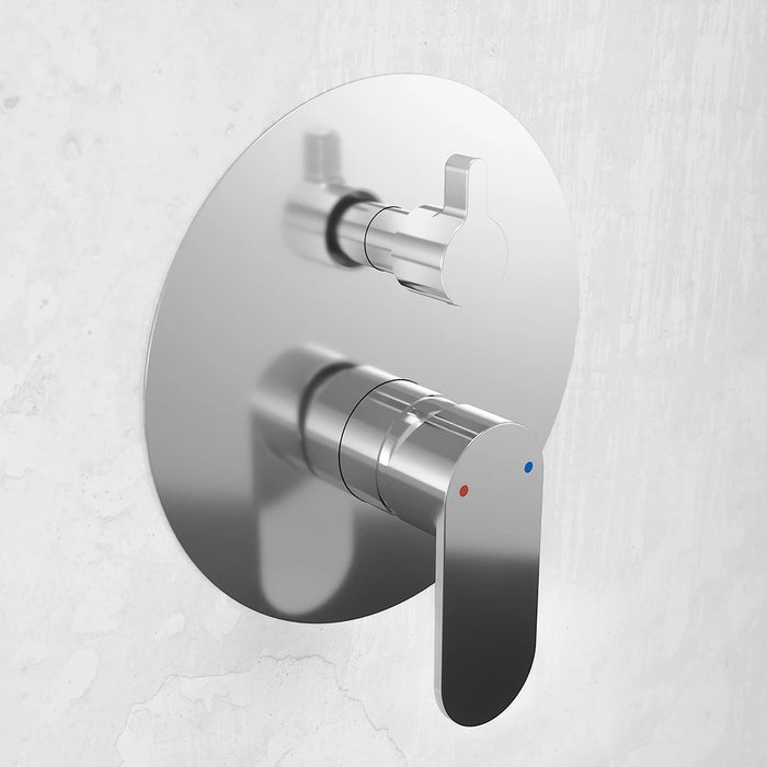 Set miscelatori: lavabo ad incasso bidet senza scarico e incasso doccia c/deviatore cromato | Kerry