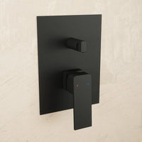 Set miscelatori: lavabo alto bidet senza scarico e incasso doccia c/deviatore nero opaco | Ingrid