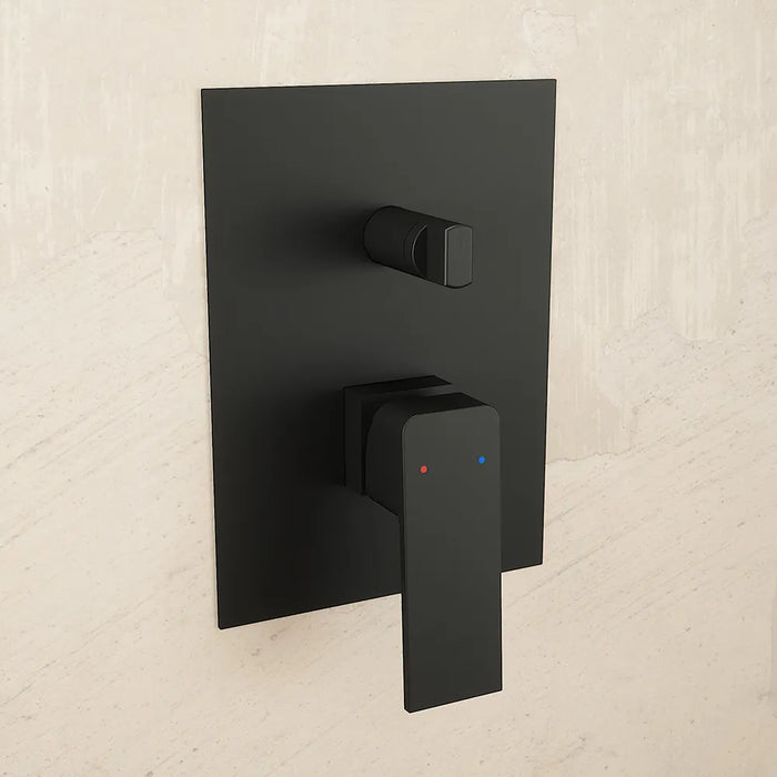 Set miscelatori: lavabo alto bidet senza scarico e incasso doccia c/deviatore nero opaco | Ingrid