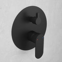 Set miscelatori: lavabo ad incasso bidet senza scarico e incasso doccia c/deviatore nero opaco | Kerry