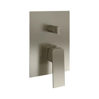 Set miscelatori: lavabo ad incasso bidet senza scarico e incasso doccia c/deviatore nickel spazzolato | Ingrid