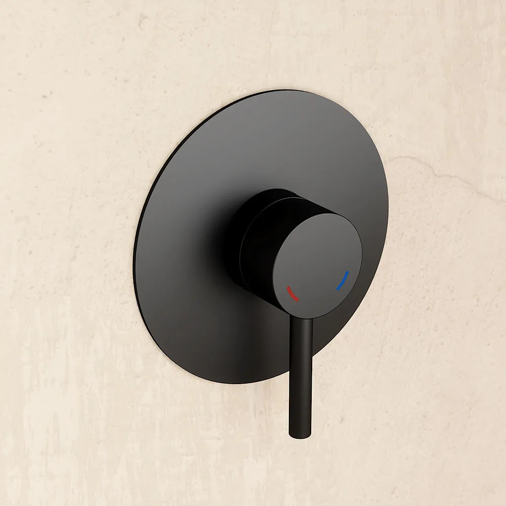 Set miscelatori: lavabo bidet senza scarico e incasso doccia monocomando nero opaco | Bette