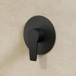 Set miscelatori: lavabo alto bidet senza scarico e incasso doccia monocomando nero opaco | Jane