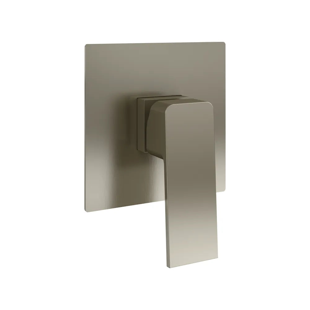 Set miscelatori: lavabo ad incasso bidet senza scarico e incasso doccia monocomando nickel spazzolato | Ingrid