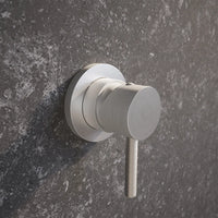 Set miscelatori: lavabo, bidet senza scarico ed incasso doccia monocomando nickel spazzolato | Katharine