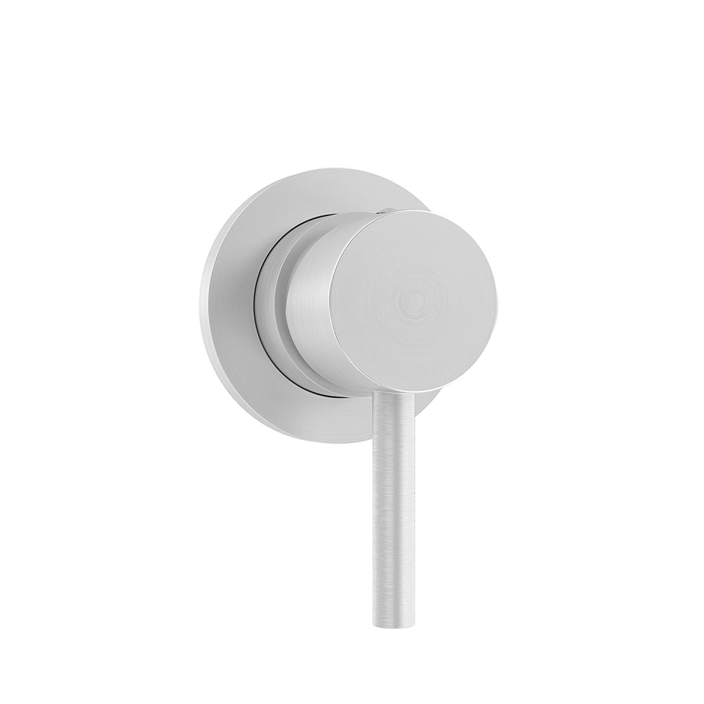 Set miscelatori: lavabo, bidet senza scarico ed incasso doccia monocomando nickel spazzolato | Katharine