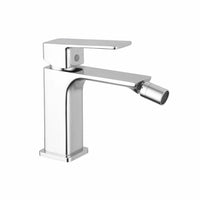 Coppia miscelatori lavabo alto slim bidet senza scarico cromato | Ingrid
