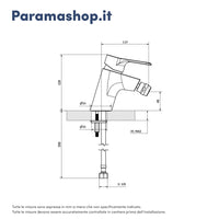 Set miscelatore lavabo, bidet ed incasso doccia con deviatore in ottone cromato | Judy
