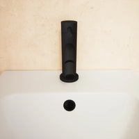 Coppia miscelatori lavabo alto bidet senza scarico slim nero opaco | Bette