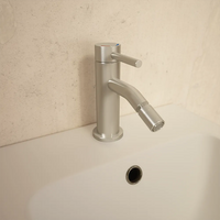 Set miscelatori: lavabo alto bidet senza scarico ed esterno doccia nickel spazzolato | Bette