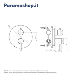 Miscelatore incasso doccia con deviatore nickel spazzolato | Bette