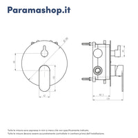 Miscelatore incasso doccia con deviatore cromato | Kerry