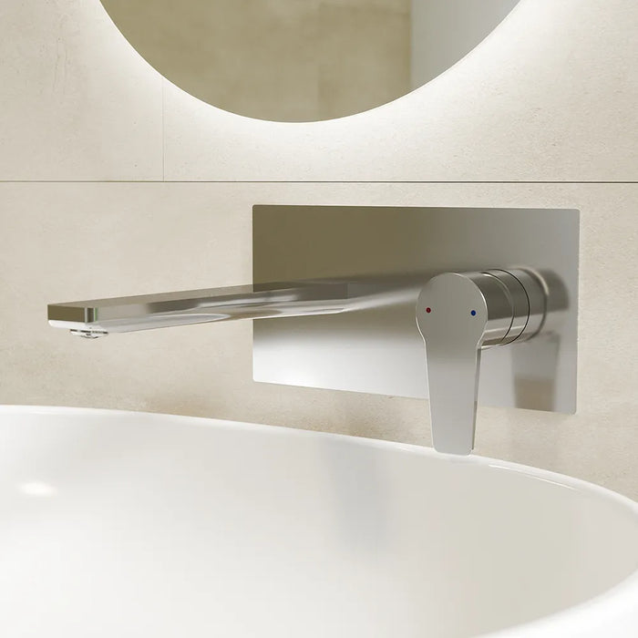 Set miscelatori: lavabo ad incasso bidet senza scarico ed esterno vasca c/rubinetto cromato | Jane