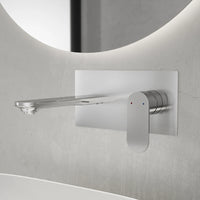 Coppia miscelatori lavabo ad incasso bidet senza scarico cromato | Kerry