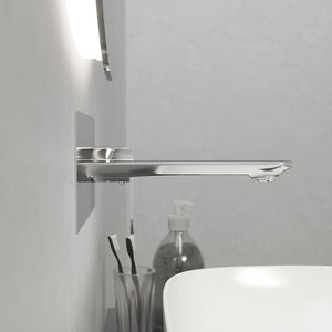 Coppia miscelatori lavabo ad incasso bidet senza scarico cromato | Kerry