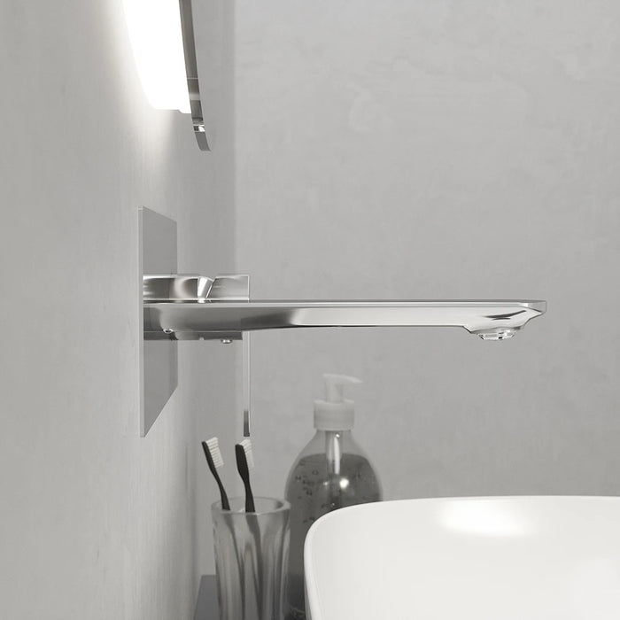 Coppia miscelatori lavabo ad incasso bidet senza scarico cromato | Kerry