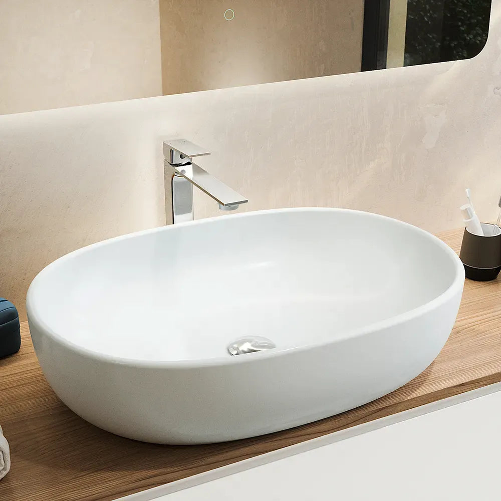 Miscelatore lavabo alto senza scarico slim cromato | Ingrid