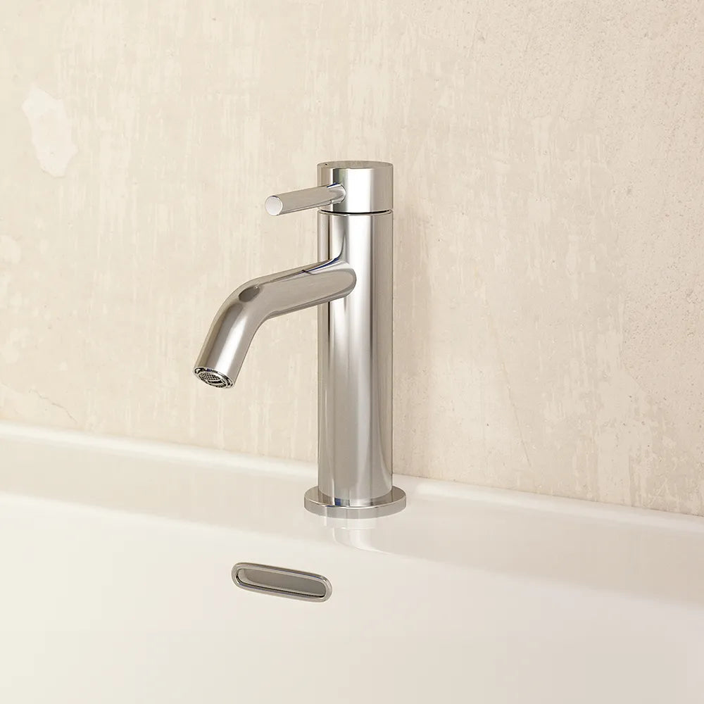 Coppia miscelatori lavabo bidet senza scarico slim cromato | Bette