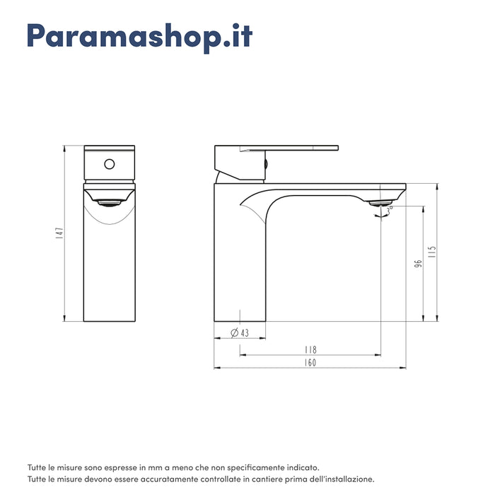 Set miscelatori: lavabo bidet senza scarico e incasso doccia c/deviatore cromato | Kerry