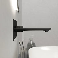 Set miscelatori: lavabo ad incasso bidet senza scarico e incasso doccia c/deviatore nero opaco | Kerry