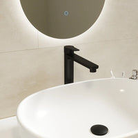 Set miscelatori: lavabo alto bidet senza scarico e incasso doccia monocomando nero opaco | Jane