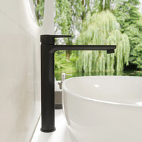 Set miscelatori: lavabo alto bidet senza scarico e incasso doccia c/deviatore nero opaco | Jane