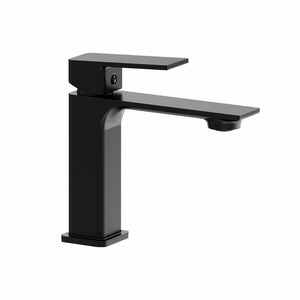 Set miscelatori: lavabo bidet senza scarico ed esterno doccia nero opaco | Ingrid