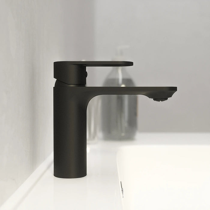 Set miscelatori: lavabo bidet senza scarico e incasso doccia monocomando nero opaco | Kerry